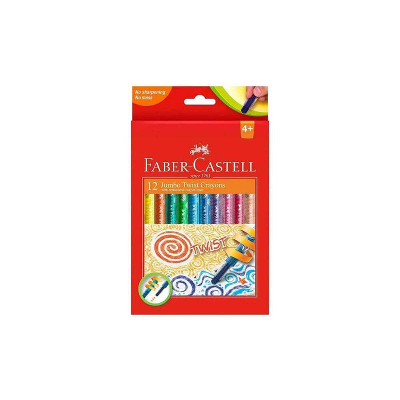 Faber-Castell Twistable Crayons 12pk (assortert)