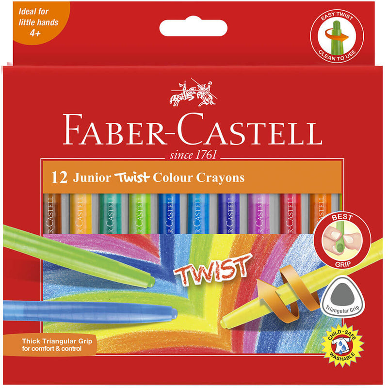 Faber-Castell Twistable Crayons 12pk (assortert)