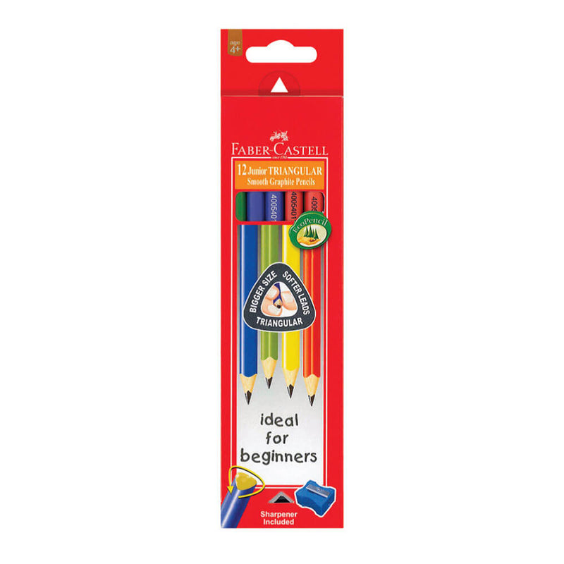 Faber-Castell Triangular Junior Grip bly blyant 12 stk