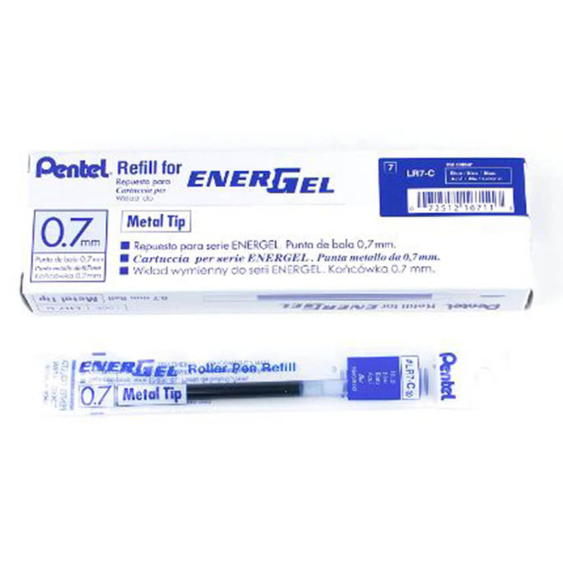 Pentel Energel 0,7 mm flytende gelpenn påfylling 12 stk