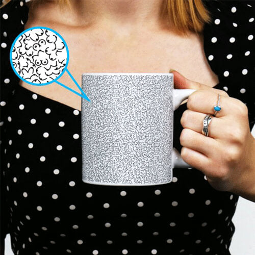 Gift Republic Itty Bitty Titty Micro Pattern Ceramic Mug